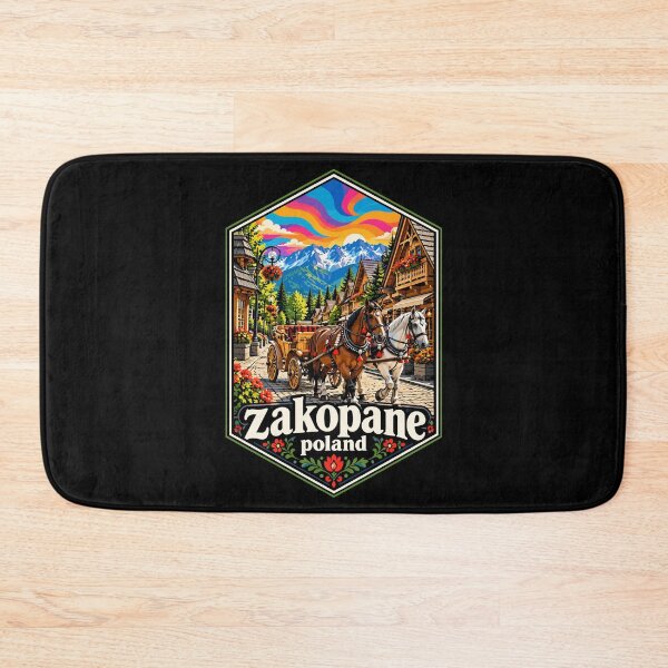 Item preview, Zakopane Poland Tatry Mountains Trippy Art designed and sold by TomFrontierArt.
