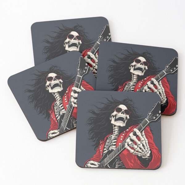 Item preview, Guitarist Skeleton   designed and sold by CreepyCornerArt.