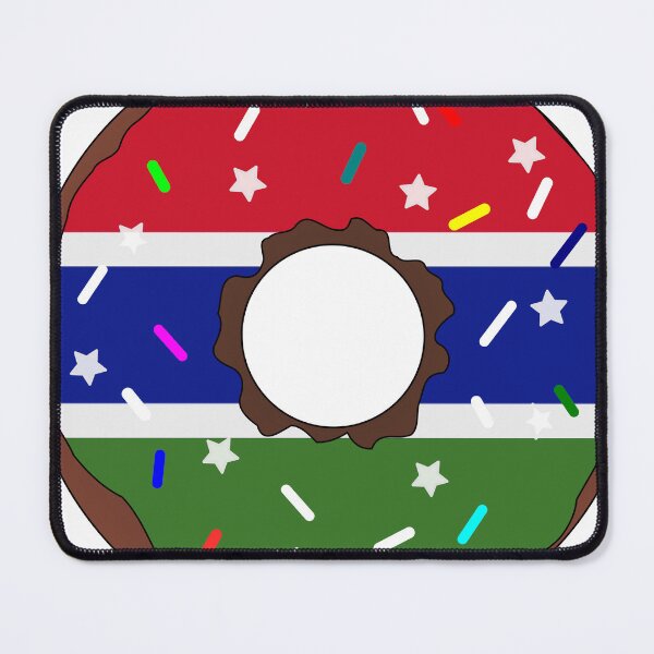 Item preview, Gambia Flag Donut – Colorful Sprinkles Country Pride designed and sold by TheIconSmith.