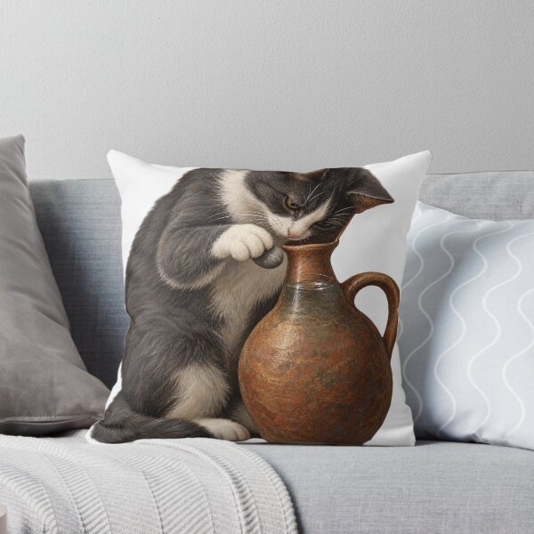 Item preview, The Crow and the Pitcher Cat designed and sold by Ocelot-T.