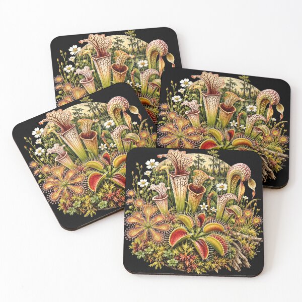 Item preview, The Curious Bog — Vintage Carnivorous Plant Botanical Illustration designed and sold by ForeverPrintsOK.