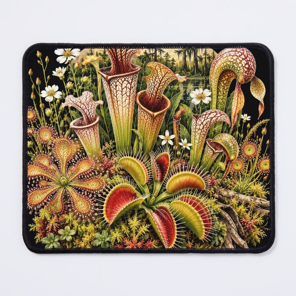 Item preview, The Curious Bog — Vintage Carnivorous Plant Botanical Illustration designed and sold by ForeverPrintsOK.