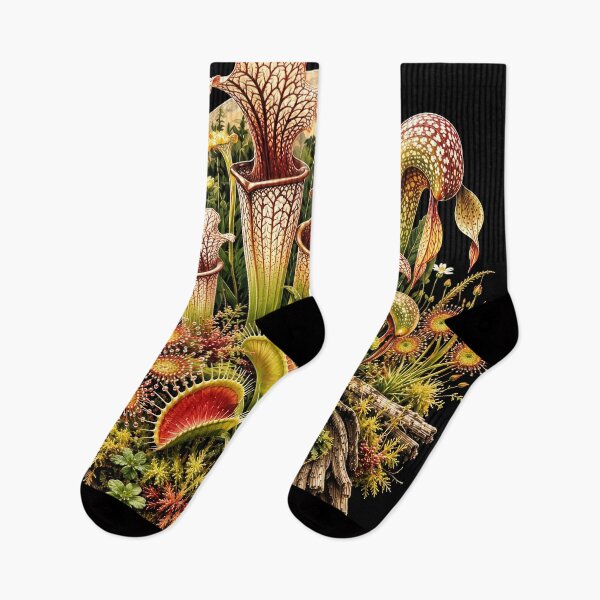 Item preview, The Curious Bog — Vintage Carnivorous Plant Botanical Illustration designed and sold by ForeverPrintsOK.