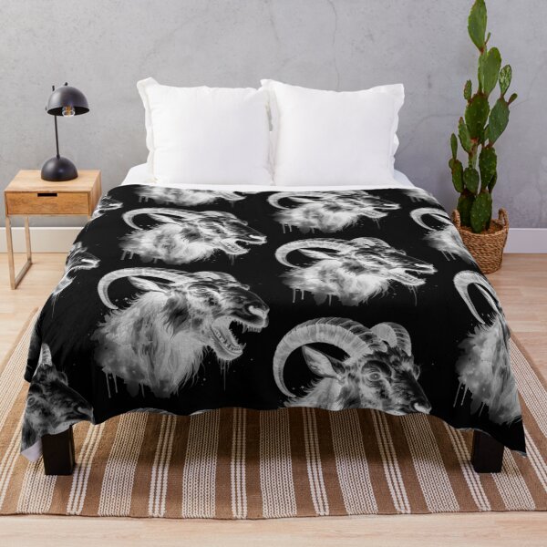 Item preview, Goat's head, side view, negative effect white designed and sold by LiskoDesign.