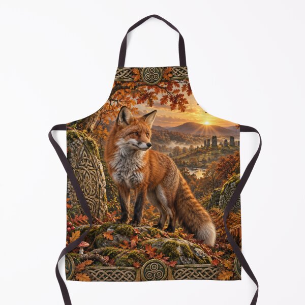 Artikelvorschau, Der keltische Rotfuchs – Verzauberter Herbstwald & Folklorekunst entworfen und verkauft von thewandswant.