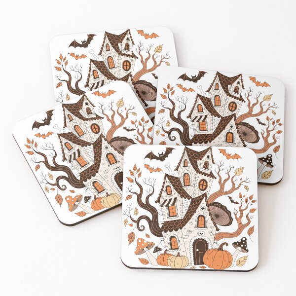 Item preview, Retro Spooky Cottage Halloween Sublimation Design designed and sold by Na Najah.