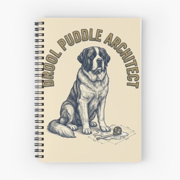 Item preview, Drool Puddle Architect Funny Gross Dog Saint Bernard  designed and sold by FurRealStudioCo.