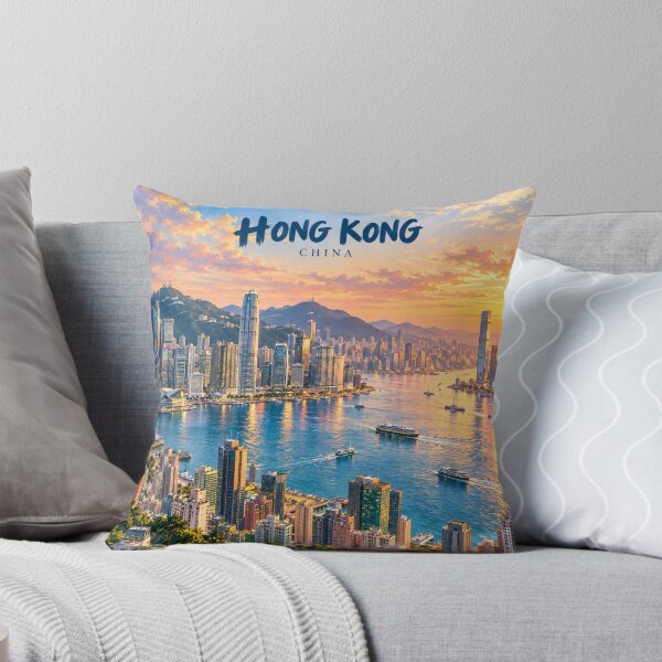 Item preview, Hong Kong Painterly Harbour City Impression designed and sold by MichaeIRellov.