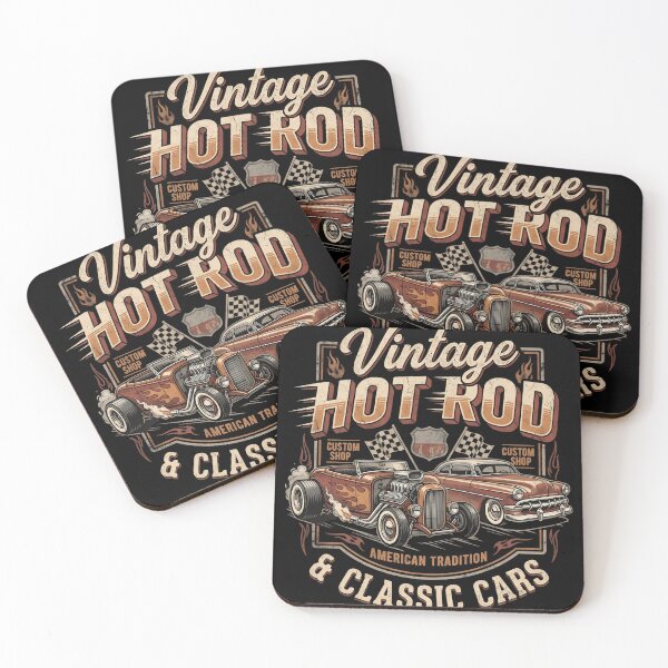 Item preview, Vintage Hot Rod Classic American Cars designed and sold by Minimal Drip.