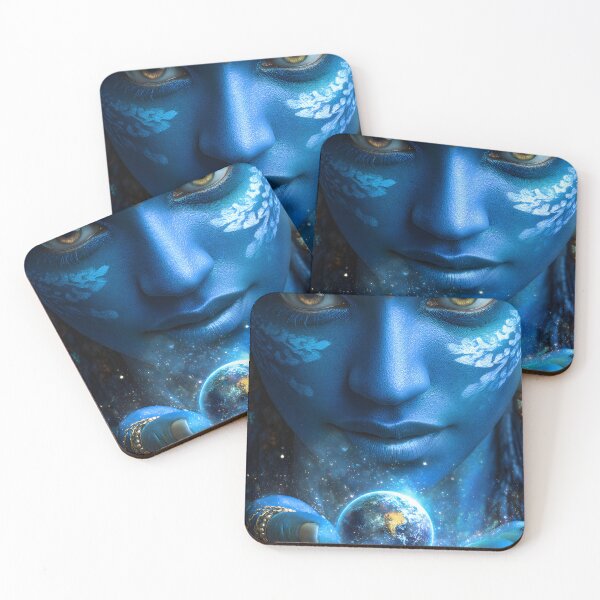 Item preview, Divine Embrace of Earth and Spirit in Blue Hues designed and sold by Artessie.