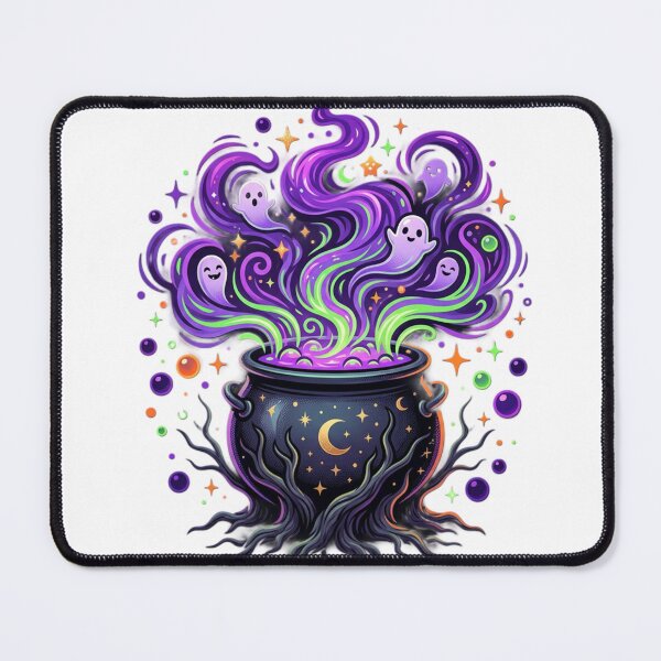 Item preview, Neon Witch Cauldron with Cute Ghosts designed and sold by Simplybe1.