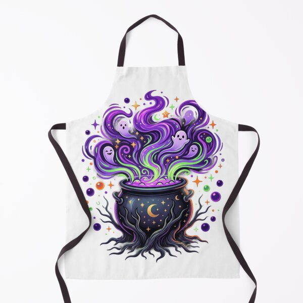 Item preview, Neon Witch Cauldron with Cute Ghosts designed and sold by Simplybe1.