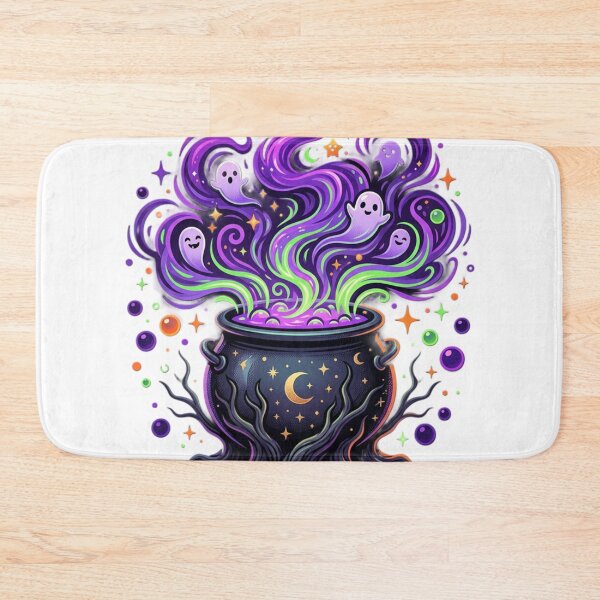 Item preview, Neon Witch Cauldron with Cute Ghosts designed and sold by Simplybe1.
