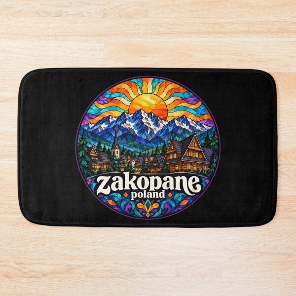 Item preview, Zakopane Poland Travel Stained Glass Art designed and sold by TomFrontierArt.