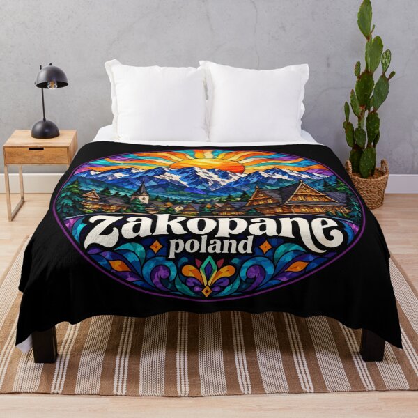Item preview, Zakopane Poland Travel Stained Glass Art designed and sold by TomFrontierArt.