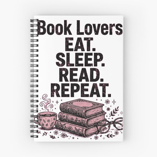 Item preview, Book Lovers Eat Sleep Read Repeat | Funny Bookish Vintage Design designed and sold by Love is beautiful. .