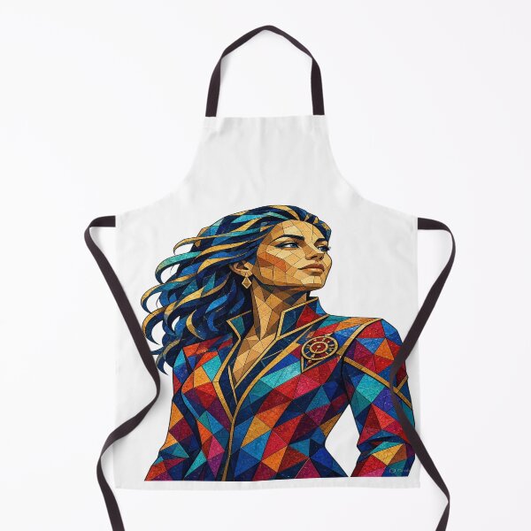 Item preview, Stained Glass Mosaic Empress Elegant Woman Geometric Art T-Shirt designed and sold by Sushikidsntoddlers.