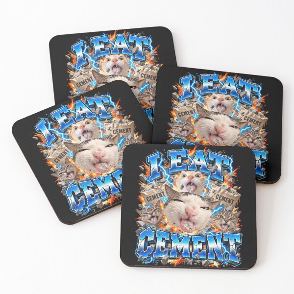 Artikelvorschau, Ich esse Zement – Lustige Katzen-Meme – Explosive Chaosszene entworfen und verkauft von dianadouri.