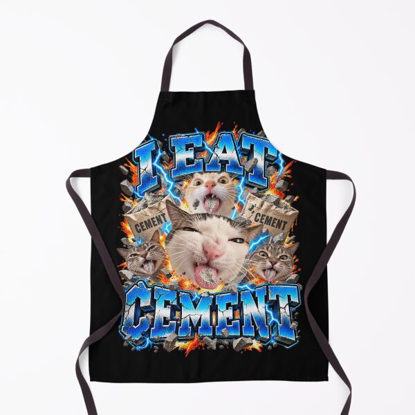 Item preview, I Eat Cement Funny Cats Meme Explosive Chaos Scene designed and sold by dianadouri.