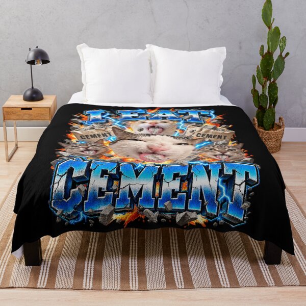 Item preview, I Eat Cement Funny Cats Meme Explosive Chaos Scene designed and sold by dianadouri.