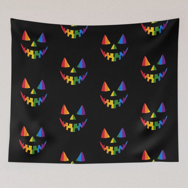 Item preview, Rainbow Pride Jack O Lantern Spooky LGBTQ Halloween Graphic designed and sold by FestivityFinds.