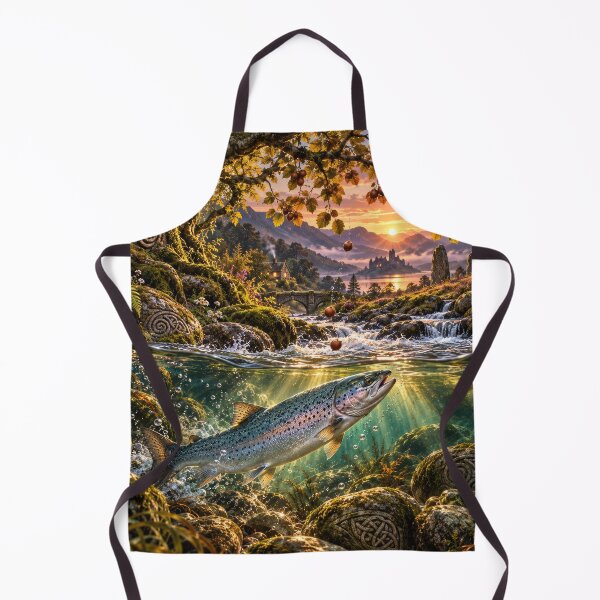 Artikelvorschau, Der keltische Lachs der Weisheit – Heiliger Fluss & Irische Mythologie entworfen und verkauft von thewandswant.