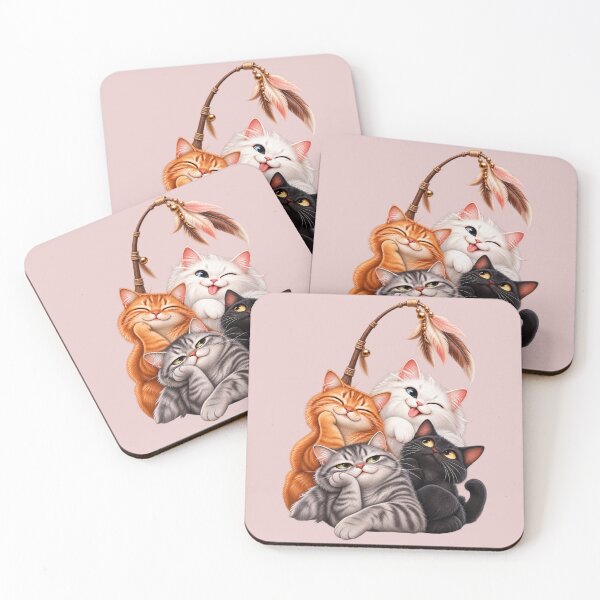Item preview, Four Funny Cats  designed and sold by LiMarchee.