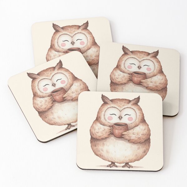 Item preview, Cozy Coffee Owl - The Sweetest Little Night Owl – Powered by Coffee, Cuteness and Absolutely No Early Mornings! designed and sold by SaraSumi.