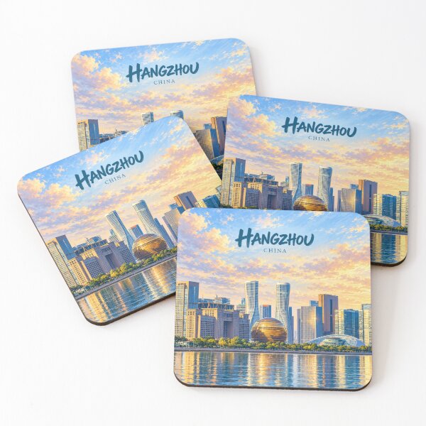 Item preview, Hangzhou Painterly Chinese Lake City Impression designed and sold by MichaeIRellov.