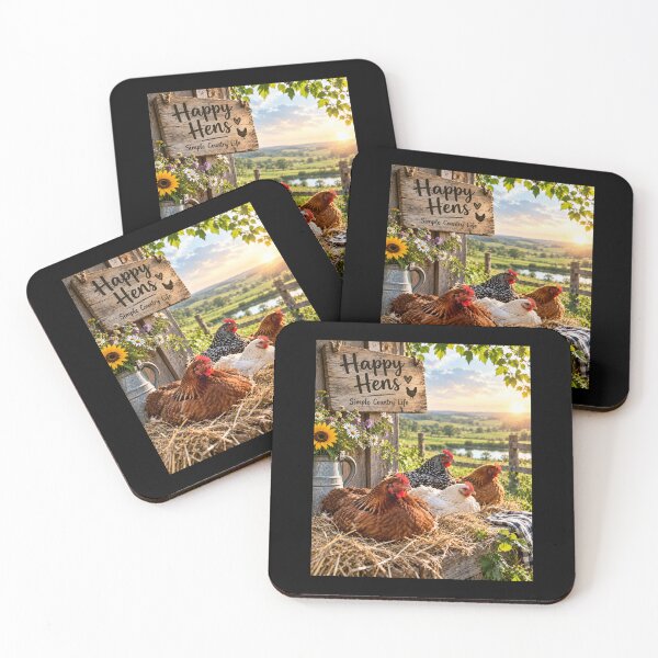 Item preview, Happy Hens - Simple Country Life  designed and sold by Tienda-Vane.