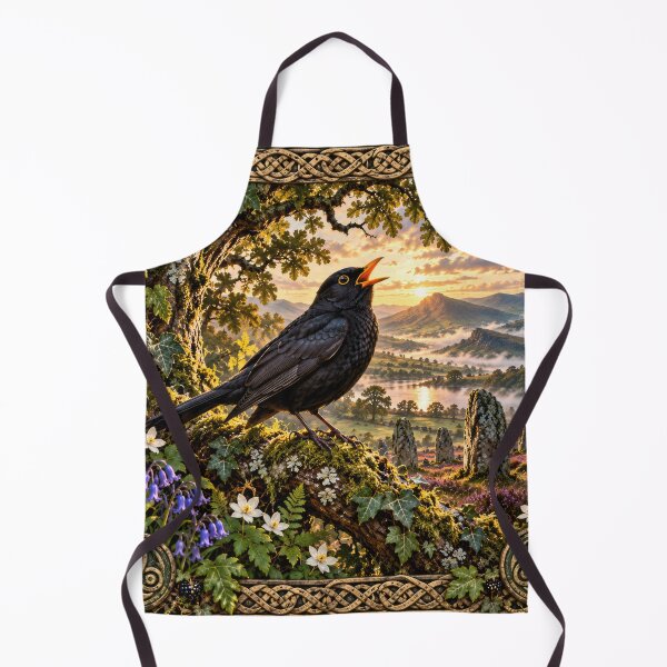 Artikelvorschau, Die keltische Amsel – Verzauberter Wald & uralte Folklorekunst entworfen und verkauft von thewandswant.