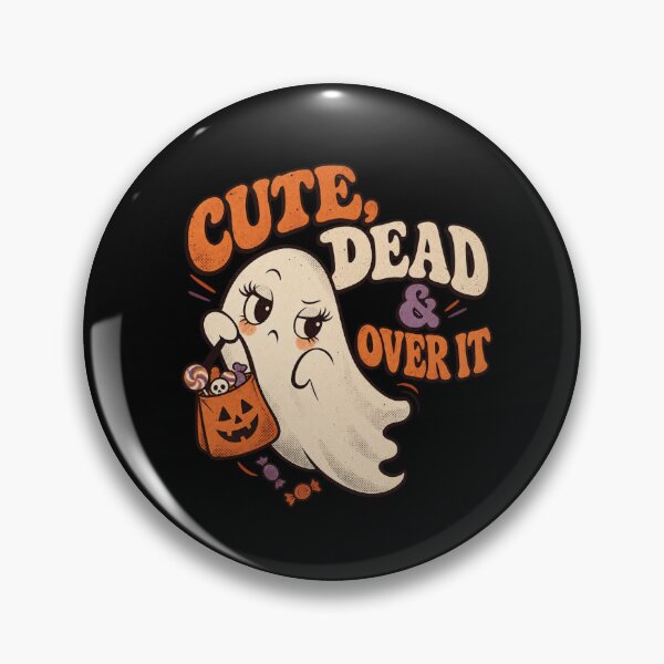 Item preview, Dead & Over It Halloween Tired Ghost designed and sold by erumi.