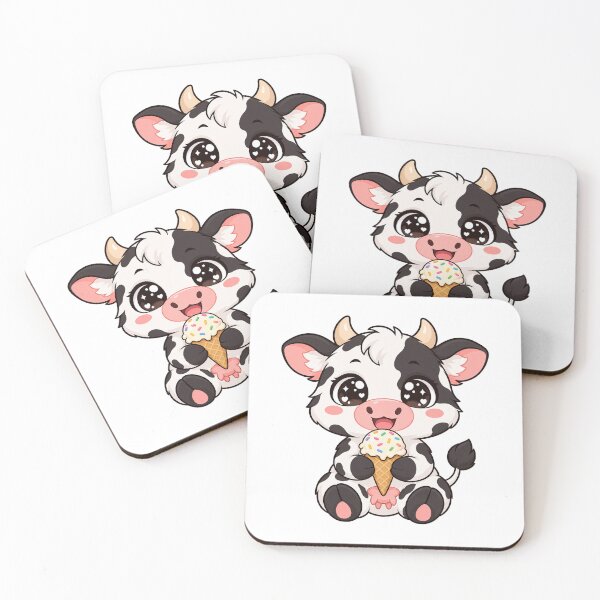 Item preview, Cute Kawaii Cow With Ice Cream designed and sold by Eternalski.