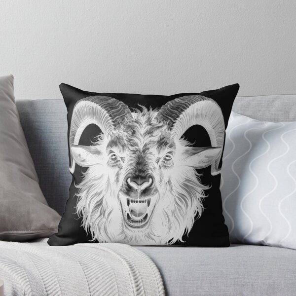 Item preview, billy goat, negative photo effect white designed and sold by LiskoDesign.