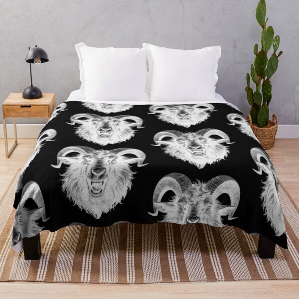 Item preview, billy goat, negative photo effect white designed and sold by LiskoDesign.