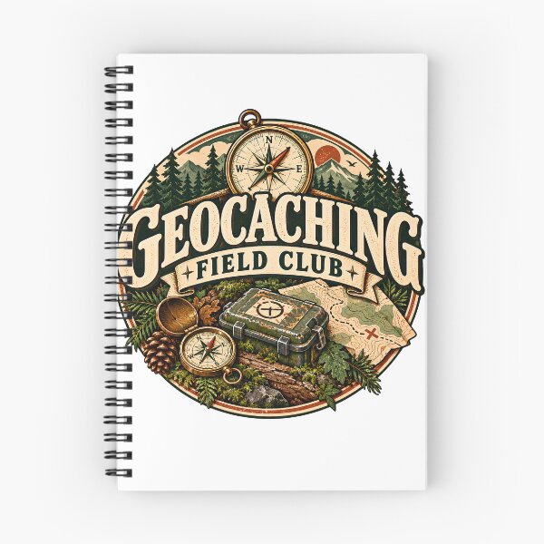 Item preview, Vintage Geocaching Field Club Adventure Badge designed and sold by MysticCanvasAi.