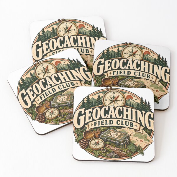 Item preview, Vintage Geocaching Field Club Adventure Badge designed and sold by MysticCanvasAi.