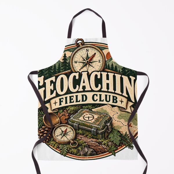 Item preview, Vintage Geocaching Field Club Adventure Badge designed and sold by MysticCanvasAi.