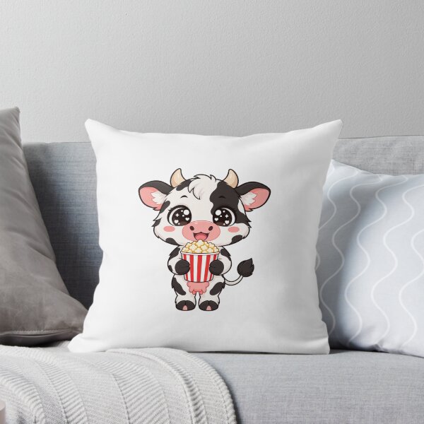 Item preview, Cute Kawaii Cow With Popcorn designed and sold by Eternalski.