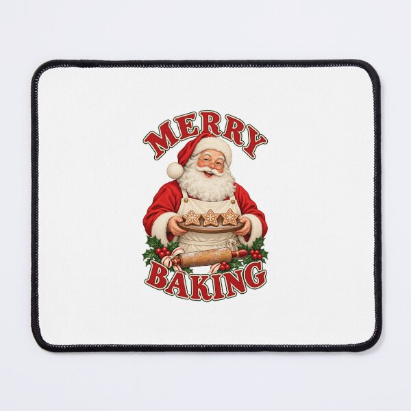 Item preview, Merry Baking Santa with Gingerbread Cookies designed and sold by Krasawcew.