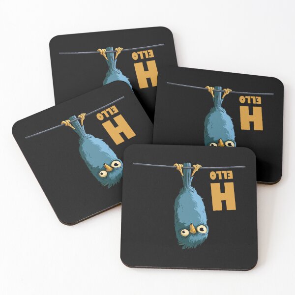 Item preview, Bird Brain Hello – Goofy Blue Bird designed and sold by FMproject.