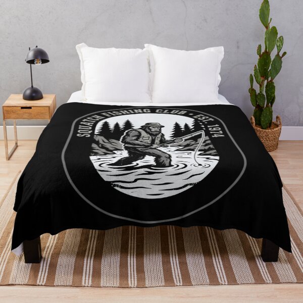 Item preview, Squatch Fishing Club Est 1974 Bigfoot Fisherman Sasquatch Angler Outdoors designed and sold by FolkGraphics.