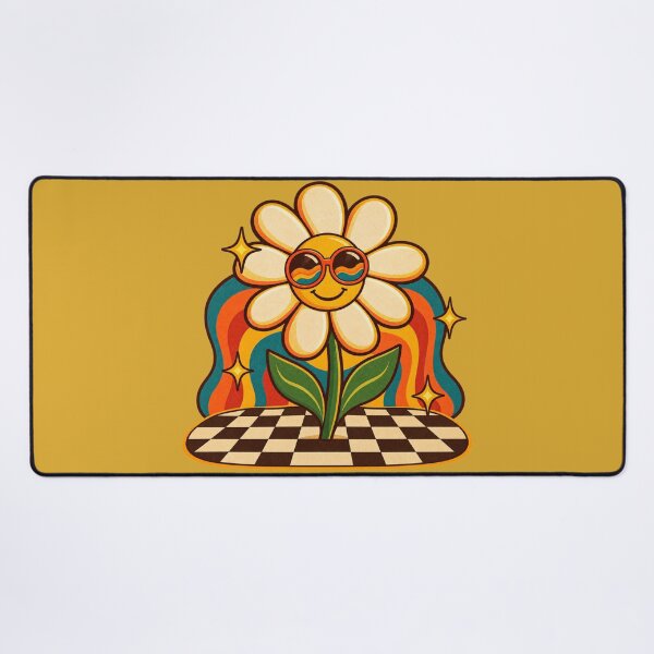 Item preview, Retro 1970s Flower Power Diner Floor Art – Groovy Vintage Print designed and sold by MagicMakerPh.