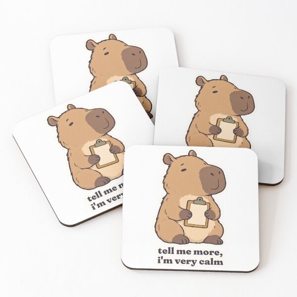 Item preview, Calm Capybara Therapist Says Tell Me More designed and sold by OuqCreations.