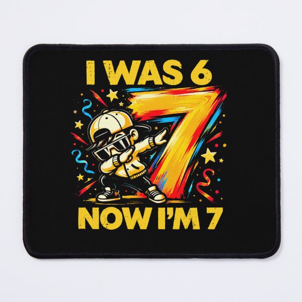 Item preview, I Was 6 Now I'm 7 Seven Year Old Birthday Celebration designed and sold by FolkGraphics.