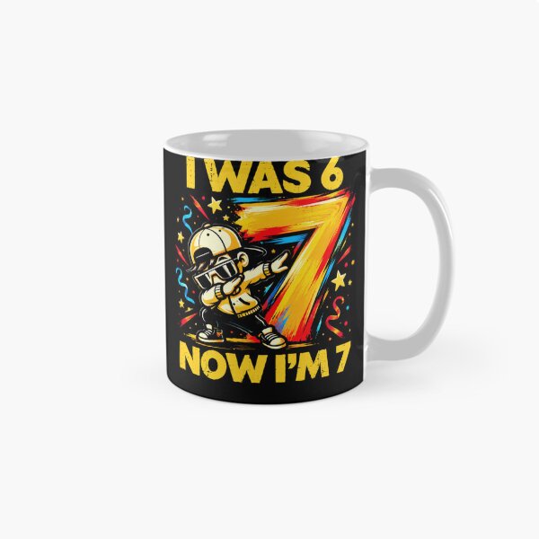 Item preview, I Was 6 Now I'm 7 Seven Year Old Birthday Celebration designed and sold by FolkGraphics.