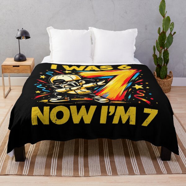 Item preview, I Was 6 Now I'm 7 Seven Year Old Birthday Celebration designed and sold by FolkGraphics.