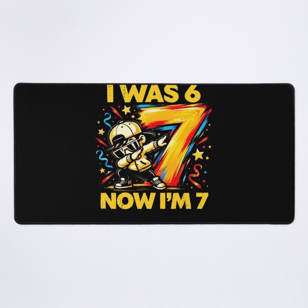 Item preview, I Was 6 Now I'm 7 Seven Year Old Birthday Celebration designed and sold by FolkGraphics.