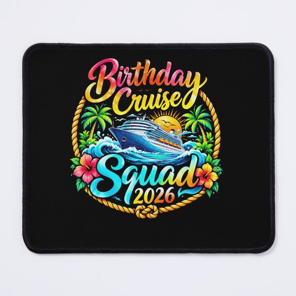 Item preview, Birthday Cruise Squad 2026 Group Travel Celebration Vacation designed and sold by FolkGraphics.