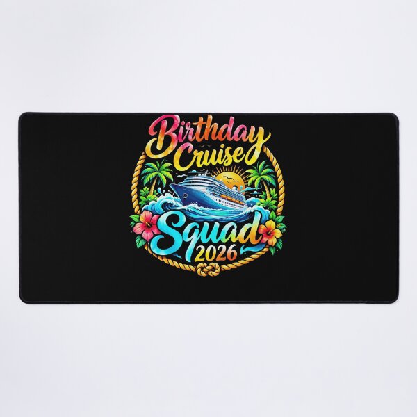 Item preview, Birthday Cruise Squad 2026 Group Travel Celebration Vacation designed and sold by FolkGraphics.